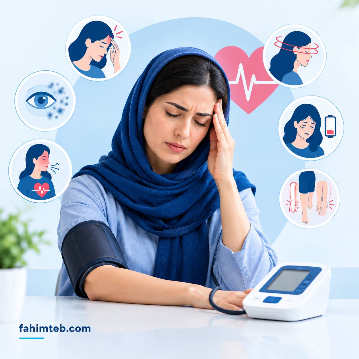 علائم فشار خون بالا در زنان و عوارض آن