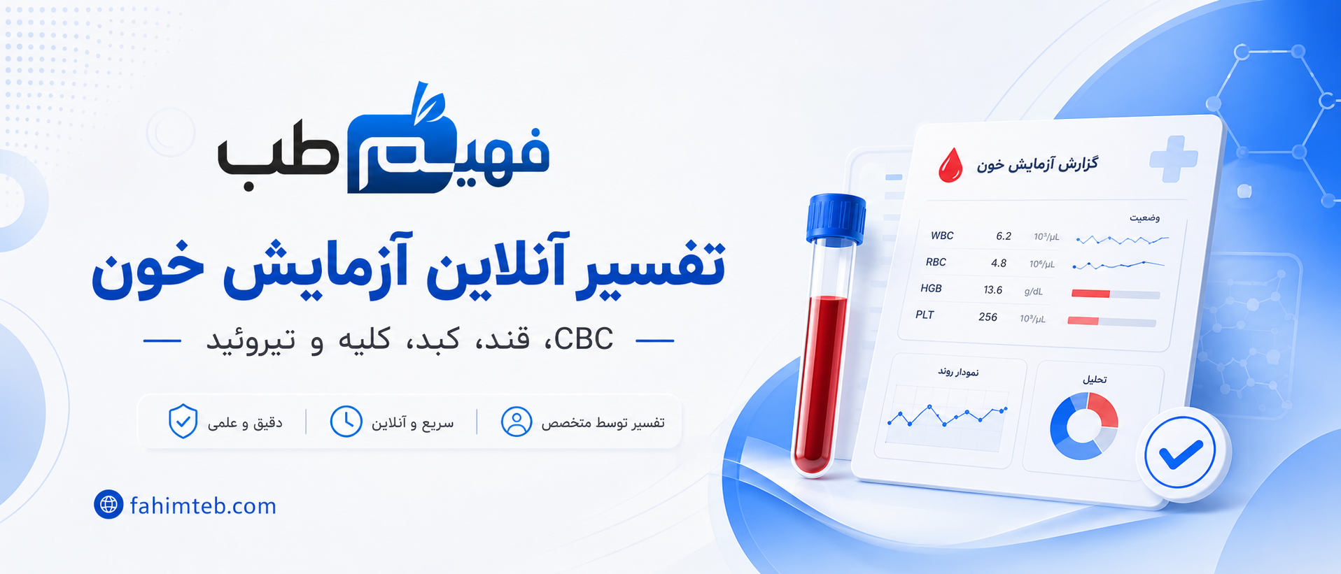 تفسیر آزمایش خون-آنلاین و رایگان