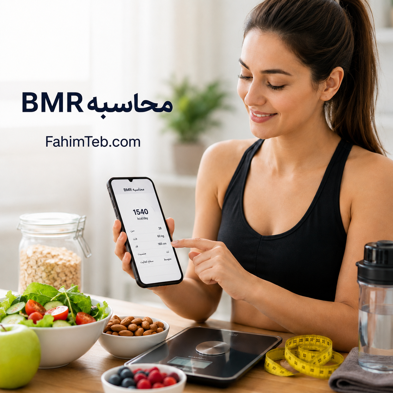 محاسبه BMR (متابولیسم پایه) - آنلاین | تخمین کالری روزانه